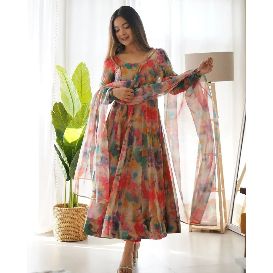 Why You Should Add a Floral Organza Kurti to Your Wardrobe